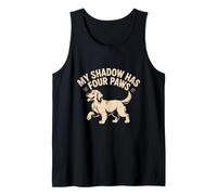 My Shadow Has Four Paws Meme Divertente Amante dei Cani My Shadow Paws Canotta