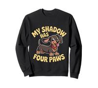 My Shadow Has Four Paws Meme Divertente Amante dei Cani My Shadow Paws Felpa