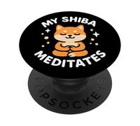 "My Shiba Meditates" - Simpatico tema cane PopSockets PopGrip Adesivo