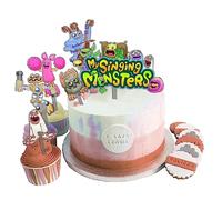 My Singing Monsters Forniture per torta di compleanno Anime Game Decorazioni per feste a tema cupcake topper per torte decorazioni per carte di ornamento forniture