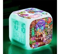 My Singing Monsters - Sveglia digitale a LED per bambini, con 7 colori cangianti, luce notturna con visualizzazione della temperatura e ora