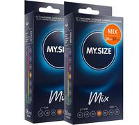 MY.SIZE Mix preservativi 20 pezzi | varianti assortite | larghezze 47-69 mm