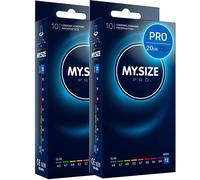 MY.SIZE PRO 20 Pezzi 72 mm Elite - preservativi MEGA XL, lattice Vytex alta 72mm