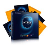 MY.SIZE PRO 57mm Dritto Teat-Ended Trasparente Lubrificato Regolare Condom Box D