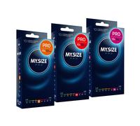 MY.SIZE PRO ELITE set 3x10 preservativi | tre larghezze | lattice Vytex