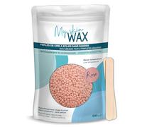 My Skin Wax - Cera Depilatoria Senza Strisce, 800g, Ipoallergenico, Cera Ceretta Brasiliana Dolce Senza Arrossamenti, Uomo/Donna, Speciale Pelle Sensibile, Viso, Bikini, Brasiliano, Naso (rosa)