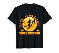 My Smooth Fox Terrier Rides Shotgun Funny Halloween Costume Maglietta