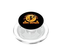 My Smooth Fox Terrier Rides Shotgun Funny Halloween Costume PopSockets PopGrip per MagSafe