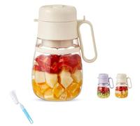 My Smoothies Cup Blender, Cup Blender for Smoothies, Large Capacity Juicer 1000Ml Portable Small Juice Cup Clean (white)
