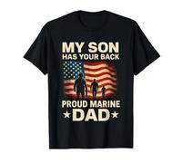 My Son Has Your Back - Marine Dad Camouflage Maglietta