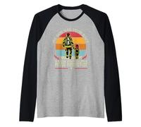 My Son Has Your Back Proud Firefighter Dad Fathers Day Maglia con Maniche Raglan