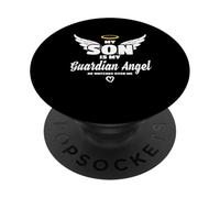 My Son Is My Guardian Angel He Watches Over Me In Memory PopSockets PopGrip Adesivo