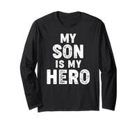 My Son Is My Hero Mps - Maglietta per Il Giorno della consapevolezza Maglia a Manica