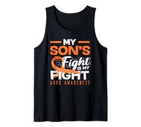 My Sons Fight Is My Fight ADHD Awareness Nastro Arancione Canotta