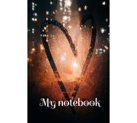 My sparkle heart journal. 120 lined journal pages. cute book: sparkling heart in dark back ground