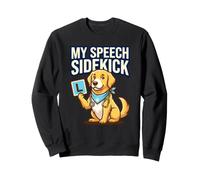 My Speech Sidekick Humor Lover Citazione Terapia Dog Service Felpa