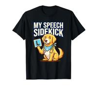 My Speech Sidekick Humor Lover Citazione Terapia Dog Service Maglietta