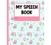 My Speech Therapy Book: Unicorn Pony Theme