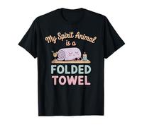 My Spirit Animal is a Fold Towel Funny Lounging Maglietta