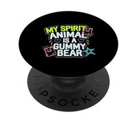 My Spirit Animal Is A Gummy Bear Candy Lover Kid |------ PopSockets PopGrip Adesivo