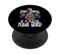 My Spirit Animal Is A Sleepy Kiwi Bird Nuova Zelanda PopSockets PopGrip Adesivo