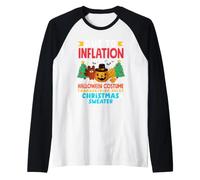 My Spooky Halloween Ringraziamento Brutto Costume di Natale Maglia con Maniche Raglan
