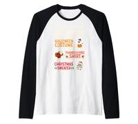 My Spooky Halloween Ringraziamento Brutto Natale Costume Autunno Maglia con Maniche Raglan