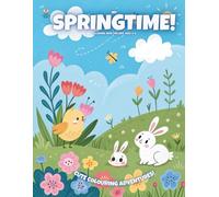 My Springtime!: Colouring Book For Kids Ages 3-6