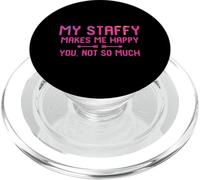 My Staffy mi rende felice non così tanto amanti del terrier PopSockets PopGrip per MagSafe