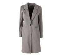 my station Cappotto donna spigato in simil lana - taupe