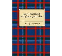 My Stocking Stuffer Journal: A 6x9 Christmas Notebook | 120 Lined Pages | Royal Blue Painterly Plaid | Stocking Stuffer Under $10