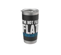 My Stomach is Flat The L is just Silent Bicchiere termico in acciaio inox doppia parete