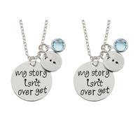 My Story Isn't Over Yet Collana Cuore Argento Con Nome in Alla Moda