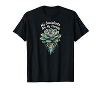 My Succulents Are My Therapy Plant Lover Gardening Maglietta