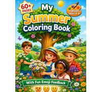 My Summer Coloring Book: For Kids 4-8 With Fun Emoji Feedback