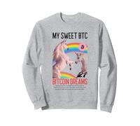 My Sweet BTC Bitcoin Dreams (Grafica Divertente Unicorno) Felpa