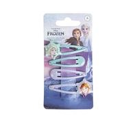 My Sweety Pop | 4 fermagli per capelli Frozen per ragazza | Pinze a coccodrillo rosa blu | Accessori per acconciatura bambino 5,5 cm | Idea regalo compleanno principessa Elsa e Anna
