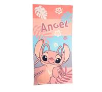 My sweety pop - Asciugamano da spiaggia Stitch - Asciugamano da bagno - Lilo e Stitch - Bambino - 70 x 140 cm - 100% poliestere - Vacanze - Idea regalo (Stitch - Rosa/Blu)