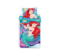 My sweety pop Biancheria da letto per bambini, 2 pezzi, copripiumino reversibile, 140 x 200 cm, federa 70 x 90 cm, 100% cotone (La Sirenetta, blu/verde)