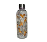 My sweety pop Borraccia Bambi Disney per bambini, 850 ml, trasparente, riutilizzabile, senza BPA, design floreale stampato, idea regalo originale per ragazza e ragazzo