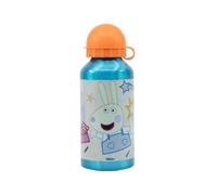 My sweety pop - Borraccia in alluminio - per bambini - asilo - scuola - vacanze - pasto - 17,5 cm - 400 ml - idratazione - idea regalo - Peppa Pig - blu - per ragazza