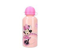 My sweety pop - Borraccia Minnie per bambini - Alluminio - Per bambini - asilo - scuola - vacanze - pasto - 19 cm - 500 ml - idratazione - idea regalo (Minnie Mouse - Rosa/Pesca)