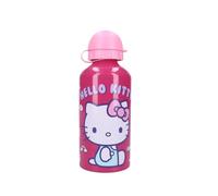My sweety pop - Borraccia per bambina hello kitty - alluminio - per bambini - asilo - scuola - vacanze - pasto - 19 cm - 500 ml - idratazione - idea regalo (Hello Kitty - rosa)