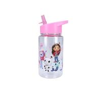 My sweety pop - Bottiglia di plastica trasparente Gabby's dollhouse per bambini - asilo - scuola - vacanza - pasto - 12cm - 450ml - idratazione - idea regalo