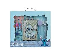 My sweety pop | Cofanetto cancelleria Stitch Disney 11 pezzi | Diario Intimo Glitter con Lucchetto e Accessori Creativi | Kit Scuola e Adesivi per Bambini e Ragazza | Idea Regalo Compleanno