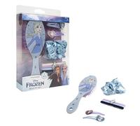 My sweety pop - Frozen - Set accessori per capelli ragazza - spazzola, pinze ed elastici - confezione da 8 pezzi - blu e viola - Disney Frozen