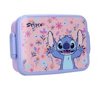 My sweety pop Lilo & Stitch Lilla | Contenitore per il pranzo per bambini Disney con stampa floreale | Scatola per il pranzo senza BPA per la scuola e l'asilo | Design robusto e compatto | 16 x 13 x 5