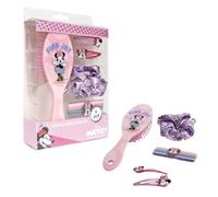 My sweety pop - Minnie Mouse - Set accessori per capelli ragazza - Spazzola, Pinze & Elastici - Cofanetto 8 pezzi - Rosa - Disney