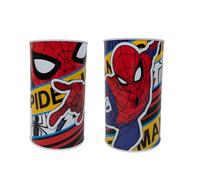 My sweety pop Salvadanaio in metallo Spiderman rosso e blu - scuola - deposito monete - 17,5 cm - idea regalo