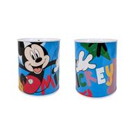 My sweety pop Salvadanaio in metallo Topolino Blu - Scuola - Stoccaggio monete - 12 cm - Idea Regalo